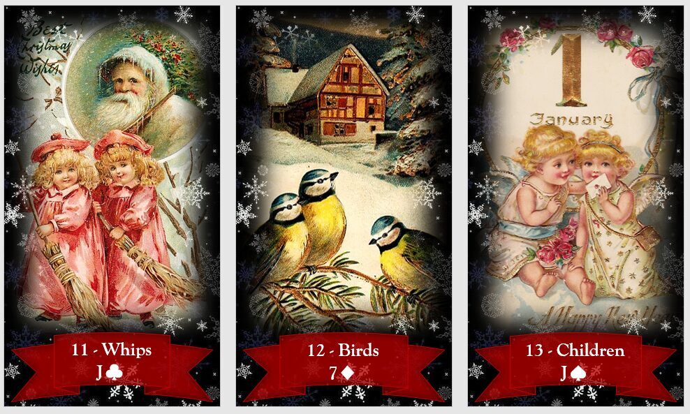 Christmas Lenormand cards