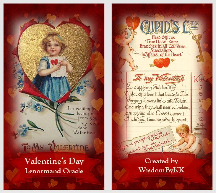 Valentines Day Lenormand deck 