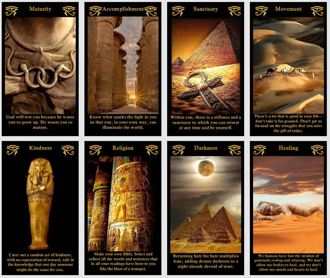 Egyptian Oracle cards