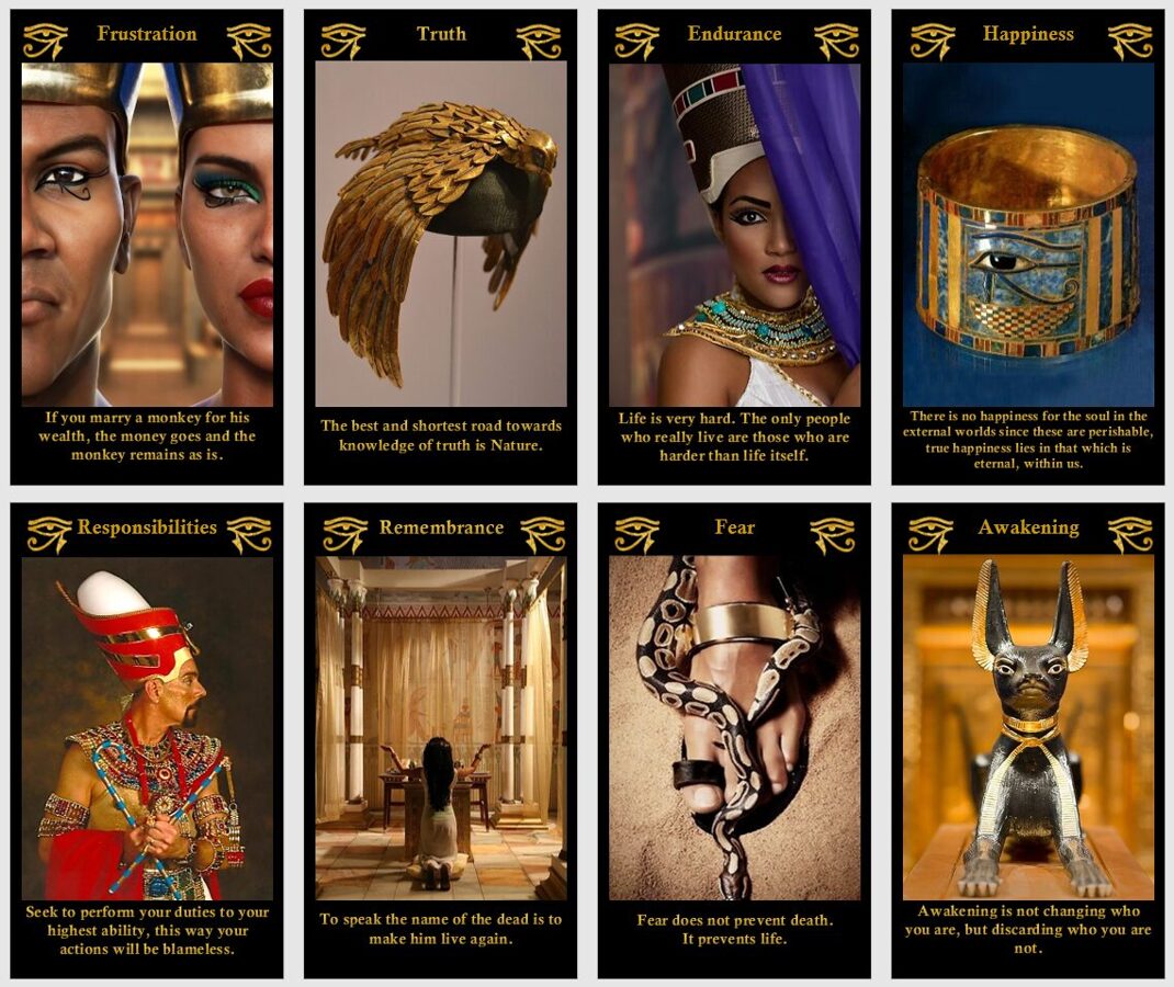 Egyptian Oracle cards