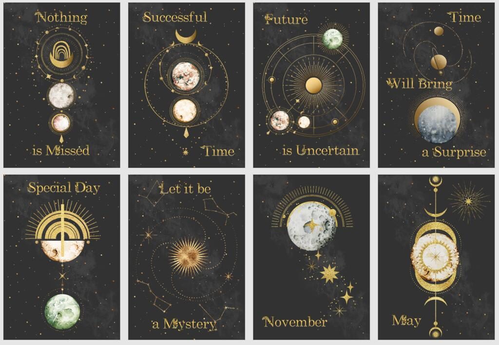 Cosmic Timing Oracle cards