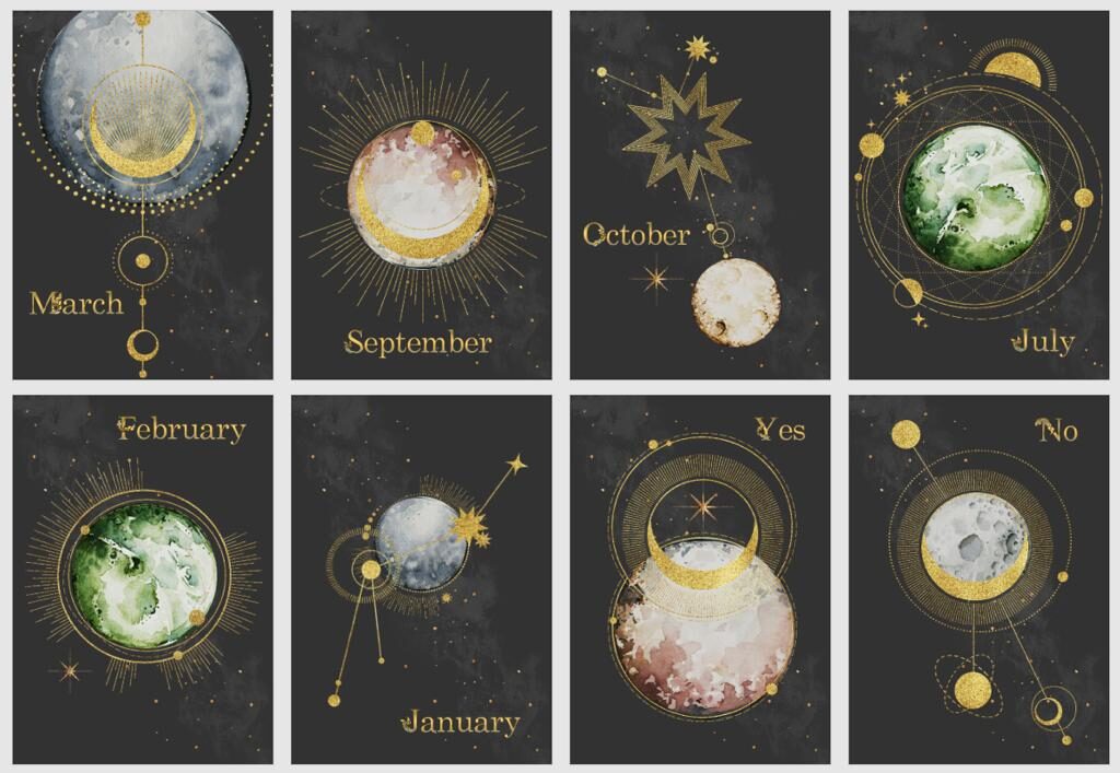 Cosmic Timing Oracle cards