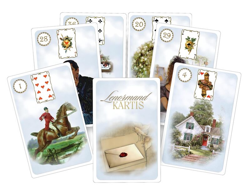 Sky Blue Lenormand cards
