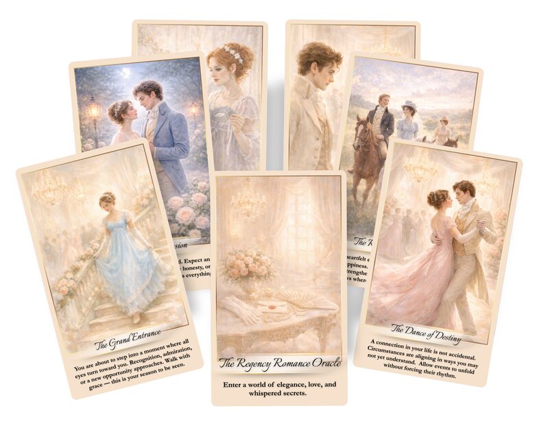 Regency Romance Oracle – 62 Card Vintage Love & Intuition Deck