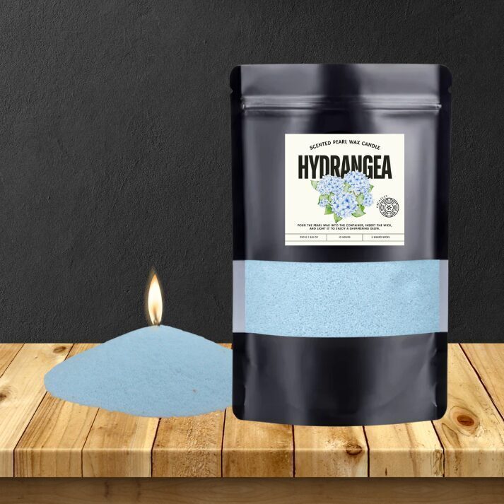Hydrangea Pearl Wax loose candle