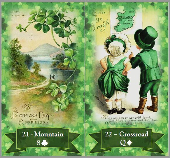 Saint Patrick's Day Lenormand cards
