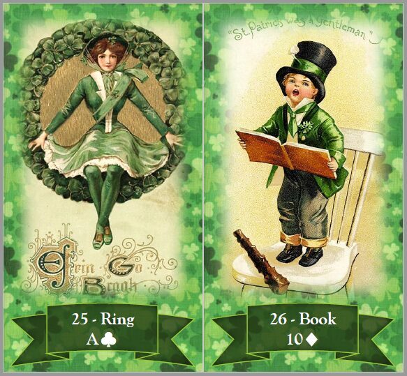 Saint Patrick's Day Lenormand cards