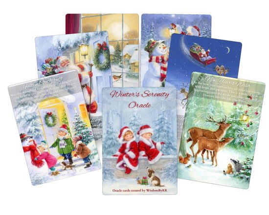 Winter's Serenity Oracle Cards.  Christmas oracle