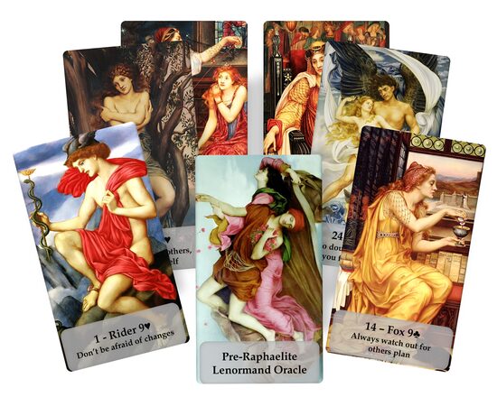 Pre-Raphaelite Art Lenormand cards