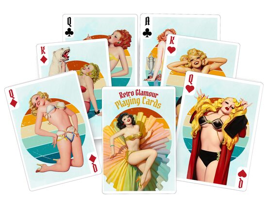 Retro Glamour Playing Cards