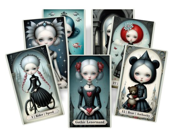 Gothic Lenormand cards