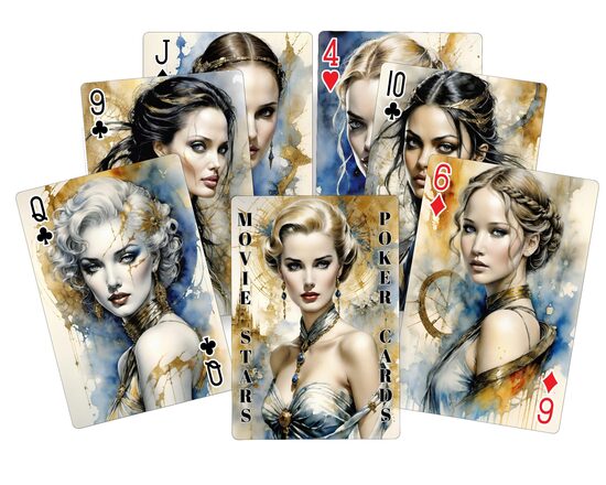 Movie Stars Playing cards