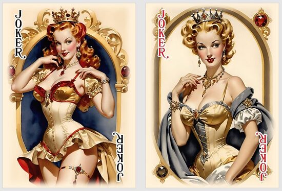 Queen Pin Up Poker cards 