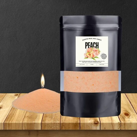Peach Pearl Wax loose candle